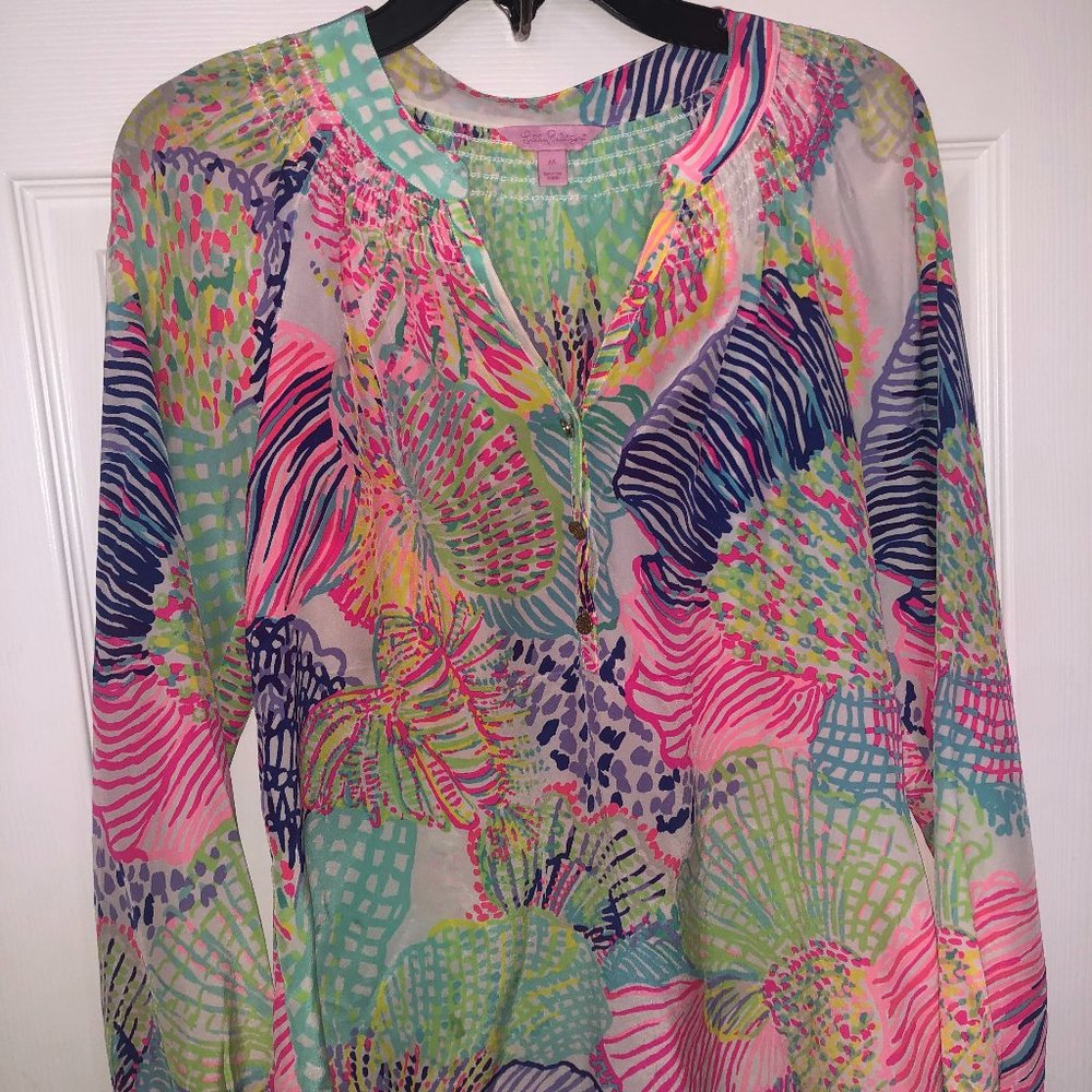 Lily Pulitzer Silk Top- Medium